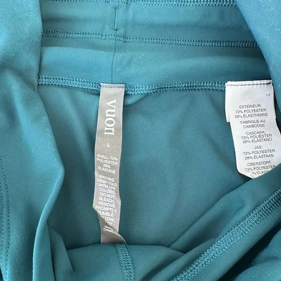 Vuori Teal Leggings with Pockets - Picture 4 of 5